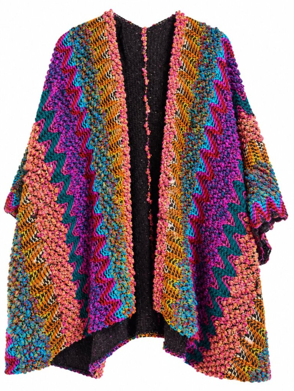 Vibrant Bohemian Crochet Kimono Cardigan | Open To Offer